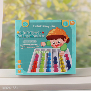 Wholesale Colorful Ball Sorting Game Montessori Sensory Toy for Kids 3+