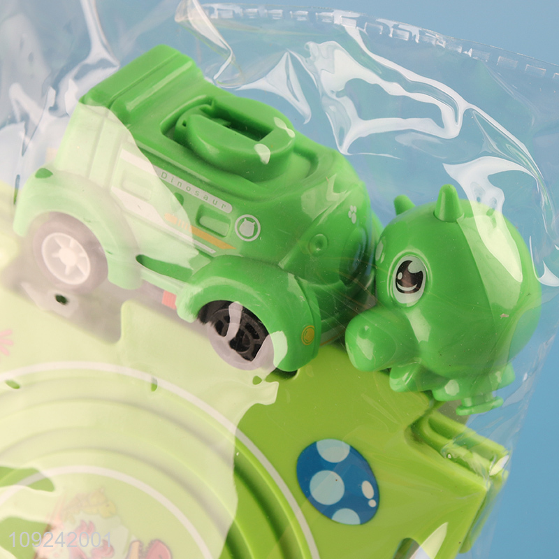 Online Wholesale Electric Dinosaur Puzzle Rail Car Toy for Kids 3+