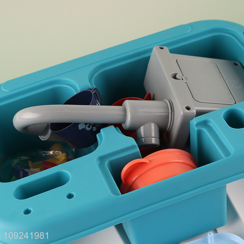High Quality Electric Dishwasher Toy Kitchen Sink Toy for Kids Age 3+