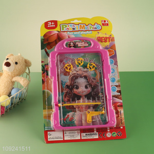 New Product Mini Pinball Game Cartoon Girl Pinball Game for Kids