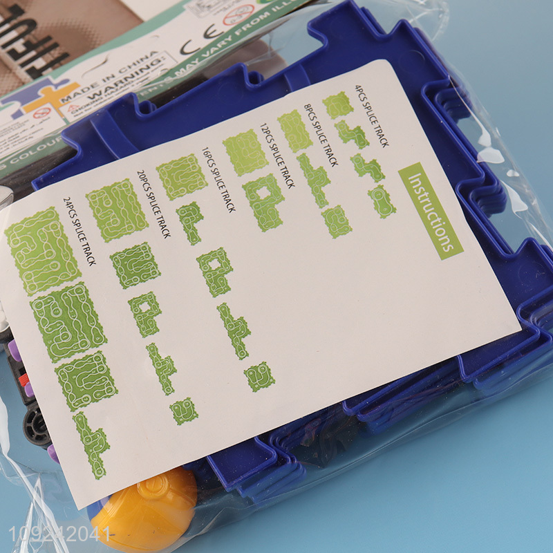 High Quality Electric Space Puzzle Rail Car Toy Set for Kids Age 3+