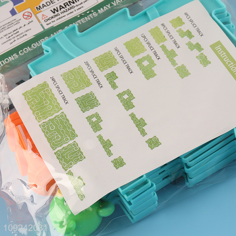 Hot Selling Electric Cartoon Puzzle Track Car Toy for Boys Girls