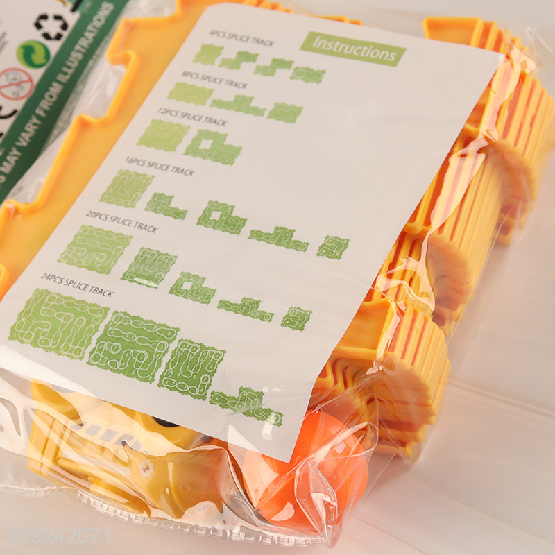 China Imports Electric Cartoon Puzzle Rail Car Toy for Boys Girls