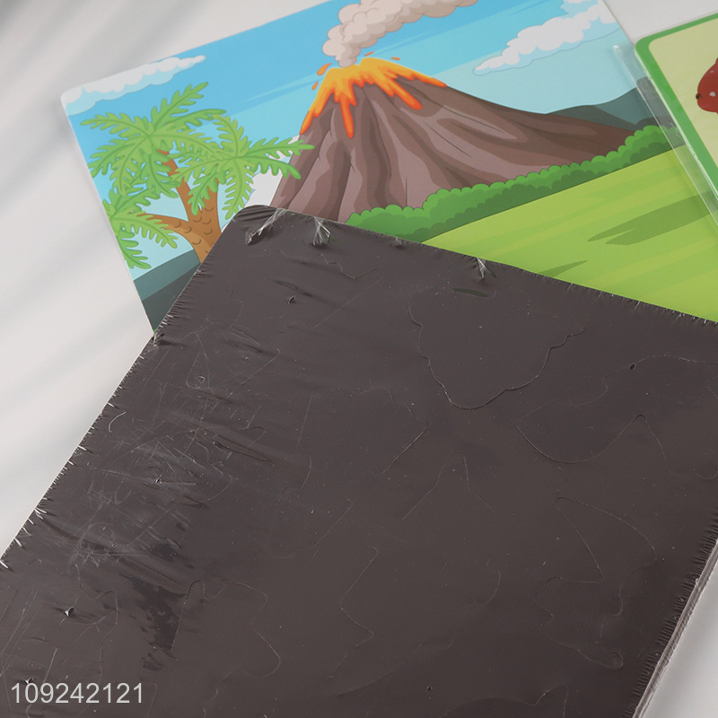 Hot Selling 2-In-1 Magnetic Puzzle Game Doodle Board Set for Kids