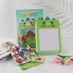 Hot Selling 2-In-1 Magnetic Puzzle Game Doodle Board Set for Kids