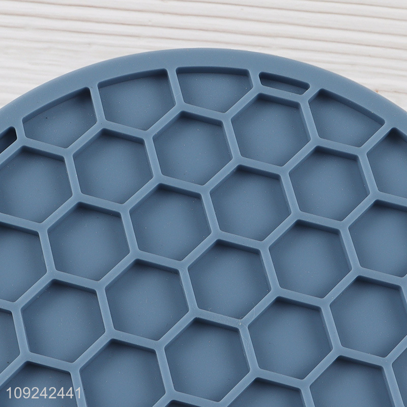 Top selling silicone round kitchen heat pad pot pad wholesale