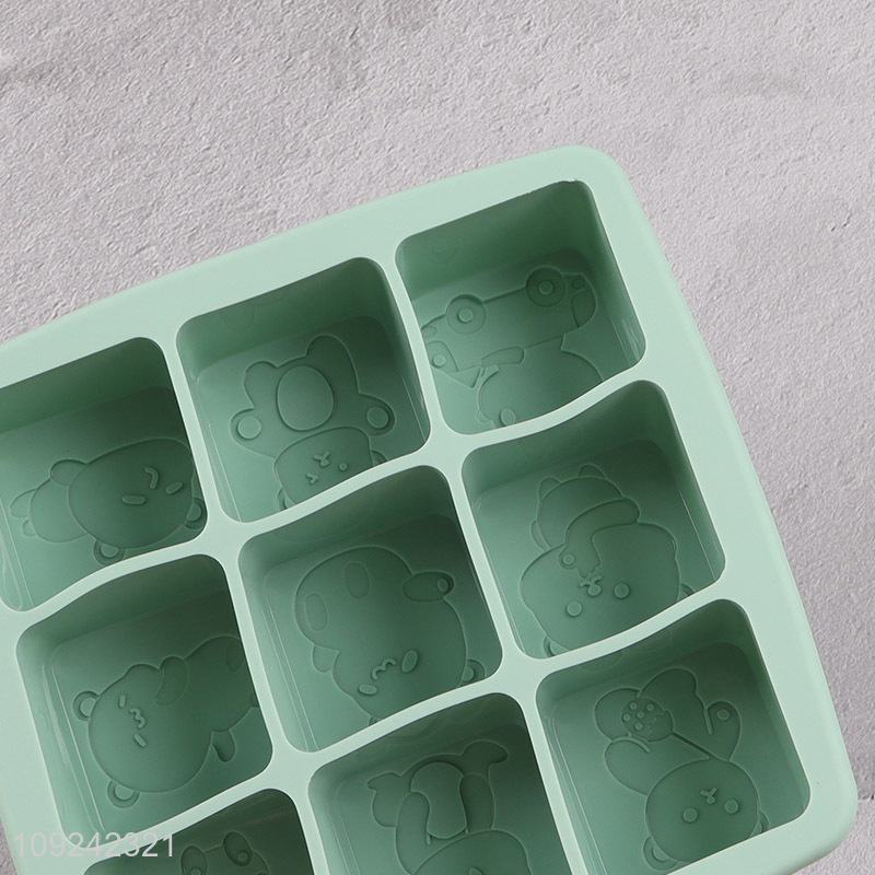 Yiwu market multicolor silicone cartoon ice cube mold ice cube tray