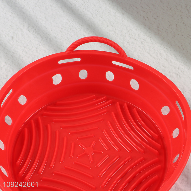 Top selling multicolor silicone home kitchen vegetable fruits drain basket wholesale