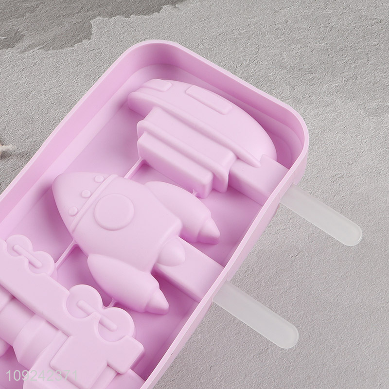 Yiwu market kitchen silicone popsicle mold ice cream mold ice pop mold