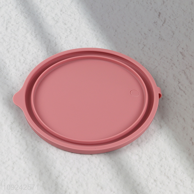 Popular products round silicone food container lunch box with lid