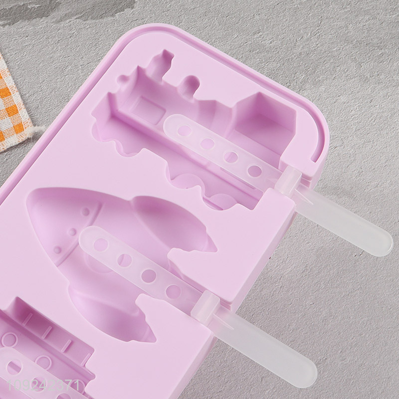 Yiwu market kitchen silicone popsicle mold ice cream mold ice pop mold