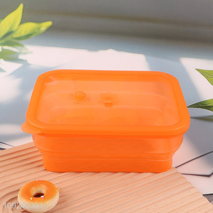 Popular products rectangle folding silicone food container storage box for sale