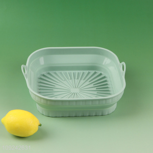 Good price home kitchen heat-resistant folding air fryer baking pan