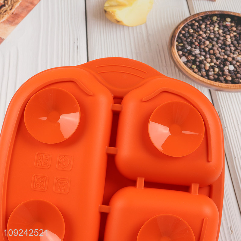 Online wholesale 3compartment silicone suction cup tableware plate for kids