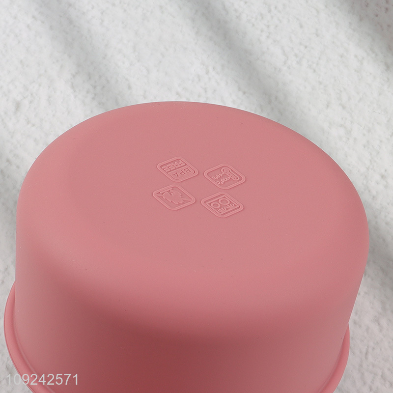 Popular products round silicone food container lunch box with lid