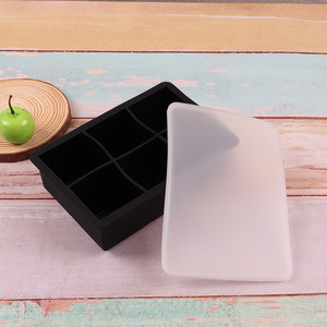 Hot items silicone ice cube mold ice cube tray with lid