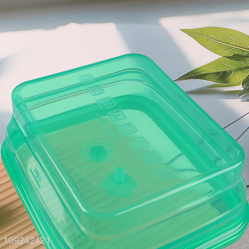 Top quality rectangle folding silicone food container storage box for sale