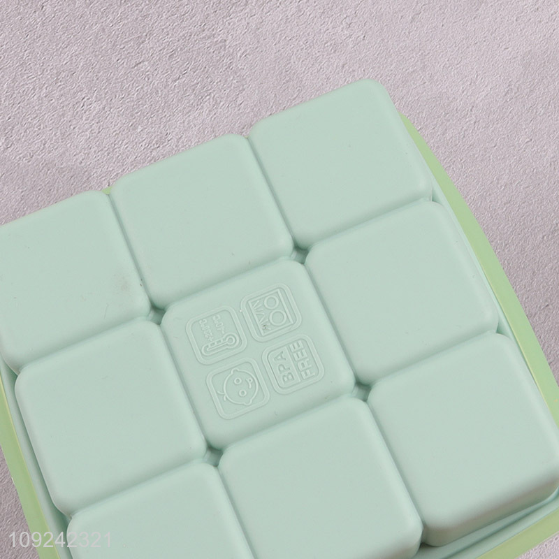 Yiwu market multicolor silicone cartoon ice cube mold ice cube tray