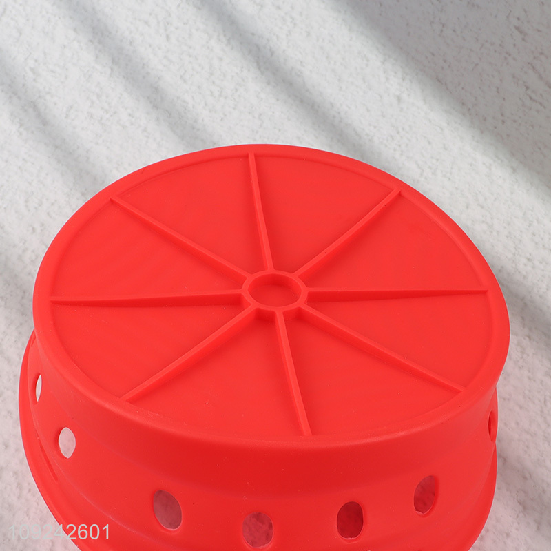 Top selling multicolor silicone home kitchen vegetable fruits drain basket wholesale