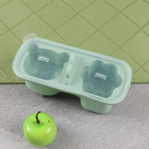 China factory cartoon silicone popsicle mold ice pop mold for kitchen