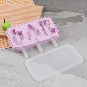 Yiwu market kitchen silicone popsicle mold ice cream mold ice pop mold