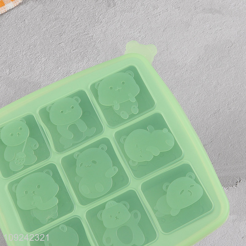 Yiwu market multicolor silicone cartoon ice cube mold ice cube tray
