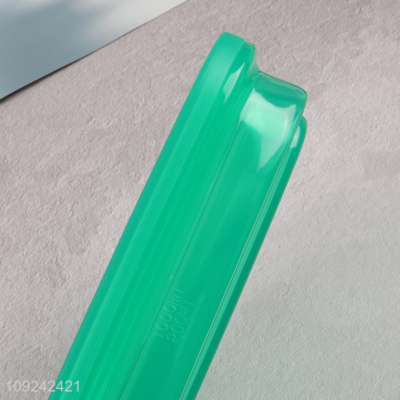 Top quality rectangle folding silicone food container storage box for sale