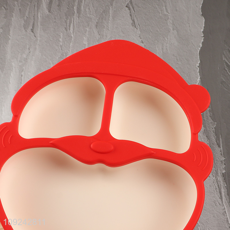 Hot selling home children silicone tableware plate with suction up