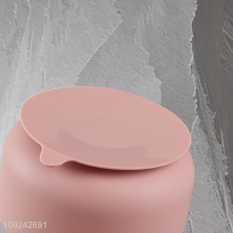 Low price pink silicone baby supplies baby tableware bowl for sale