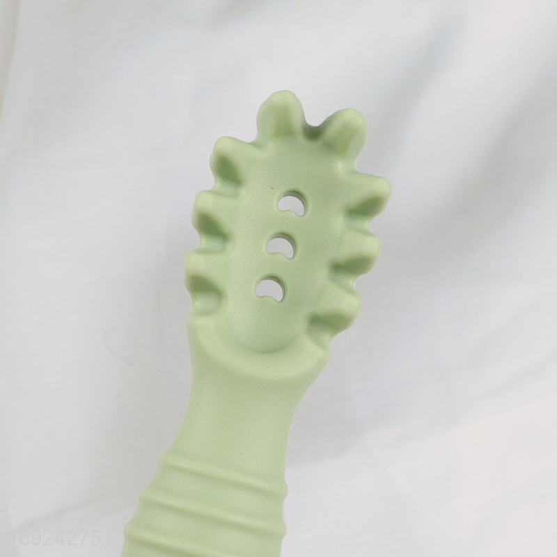 Most popular owl shape baby silicone feeding spoon baby training spoon