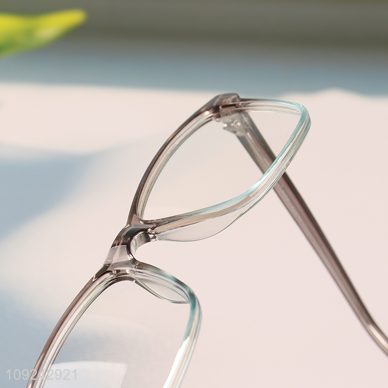 China Imports Womens Eyeglasses Frame with Non-Prescription Glasses Clear Lens