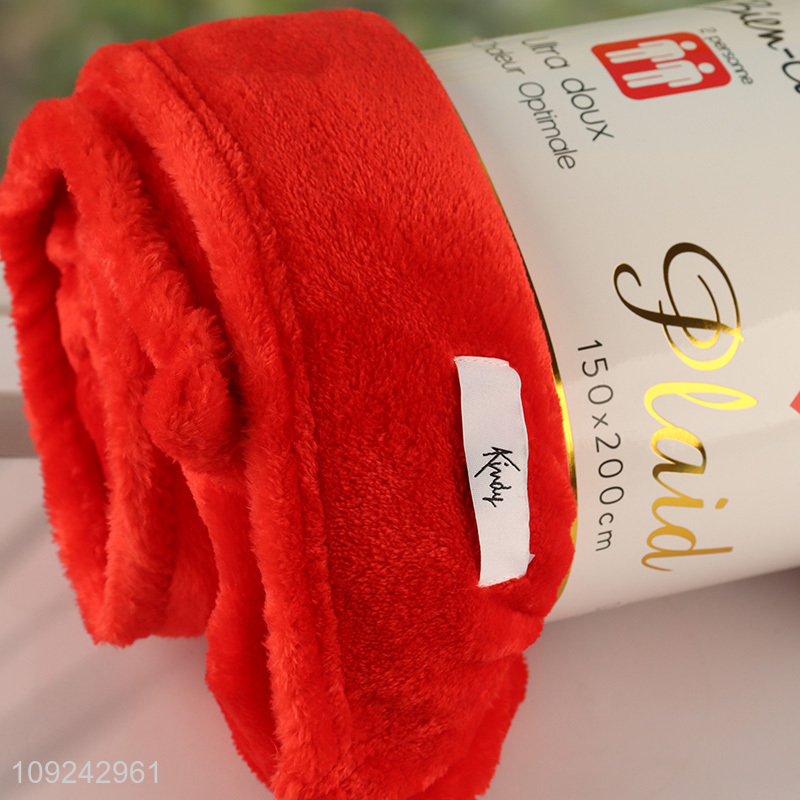 Hot Selling Winter Blanket Thick Soft Comfortable Flannel Throw Blanket