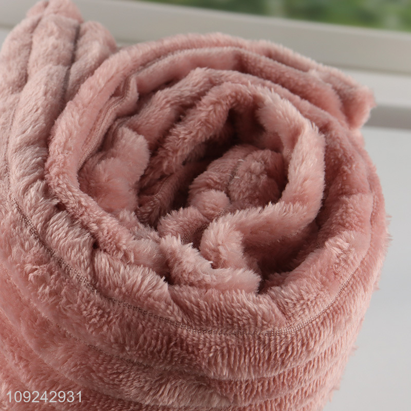 Online Wholesale Winter Blanket Thick Flannel Throw Blanket for Bed Sofa