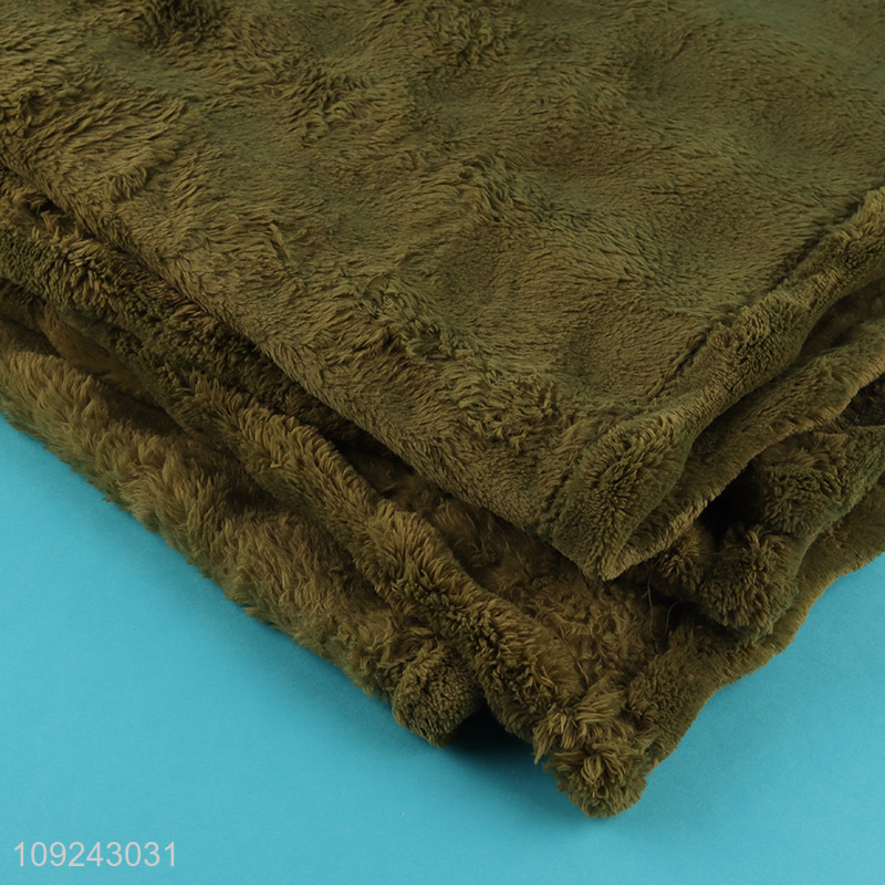 Good Quality Winter Blanket Thick Flannel Throw Blanket for Couch Sofa