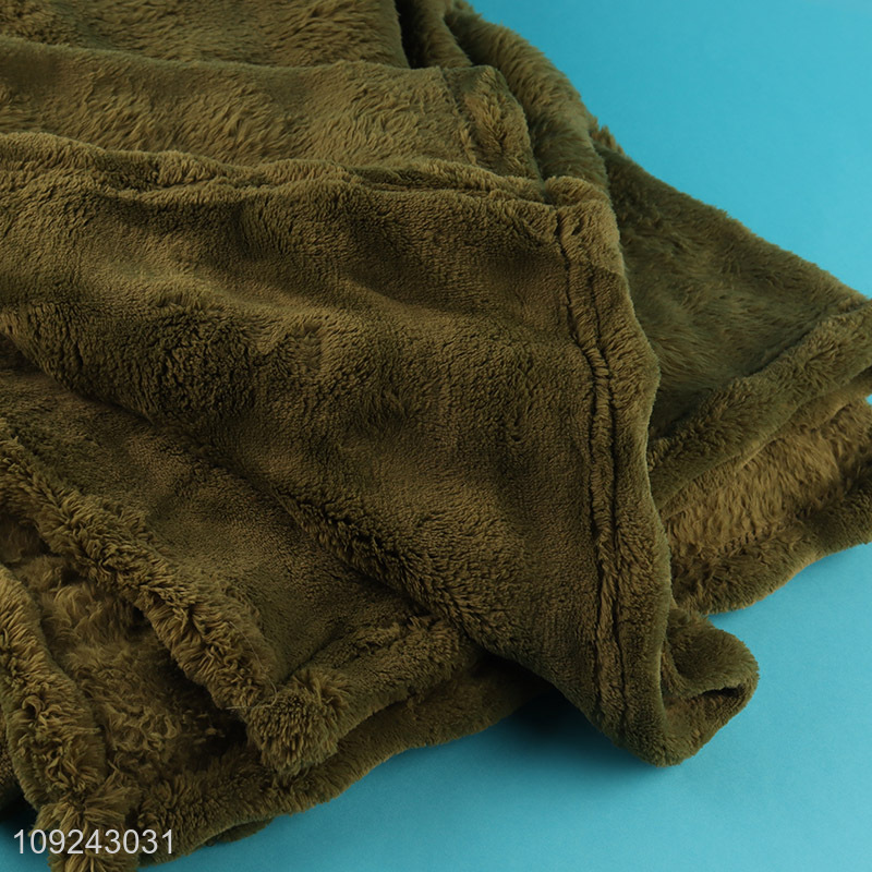 Good Quality Winter Blanket Thick Flannel Throw Blanket for Couch Sofa