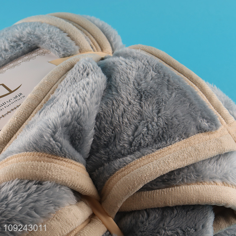 Factory Supply Winter Blanket Thick Fleece Throw Blanket for Bed Sofa