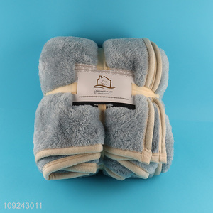 Factory Supply Winter Blanket Thick Fleece Throw Blanket for Bed Sofa