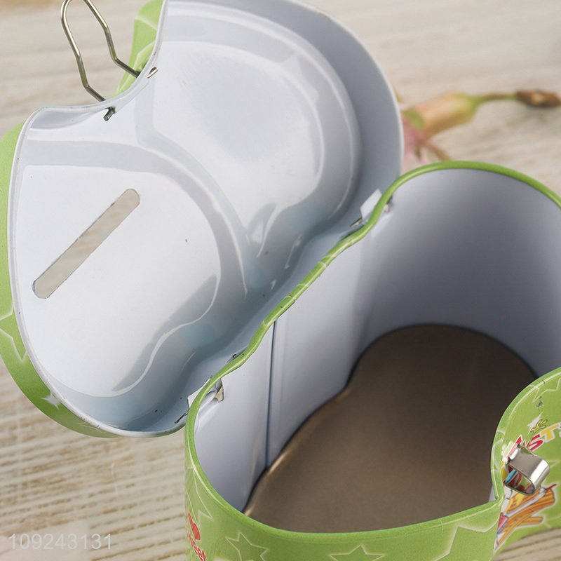 Factory Supply Tin Piggy Bank Tin Money Box with Lock for Boys Girls