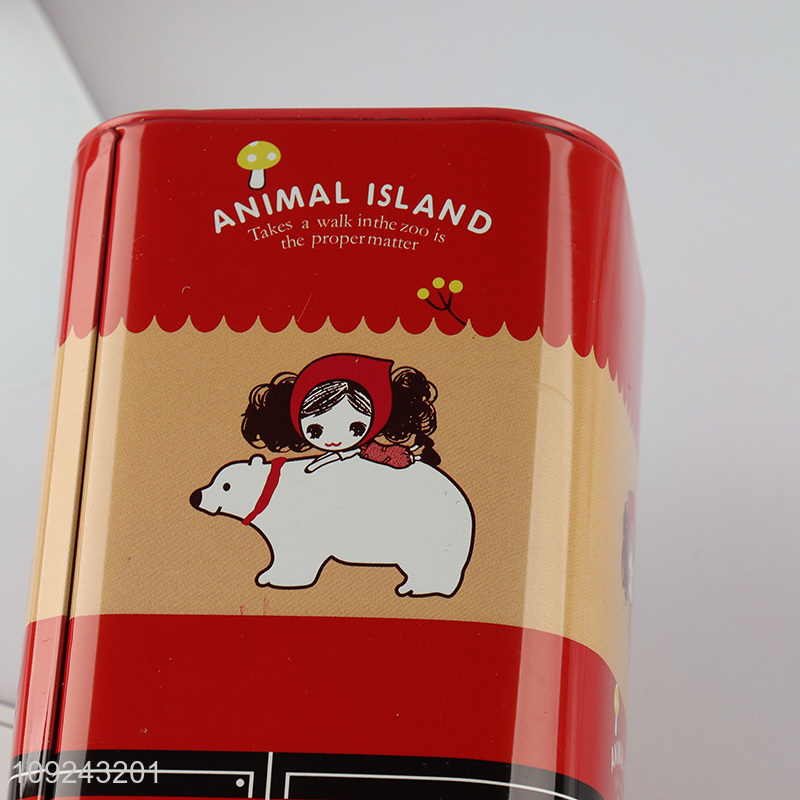 Factory Price Tin Piggy Bank Tin Money Box with Lock for Boys Girls