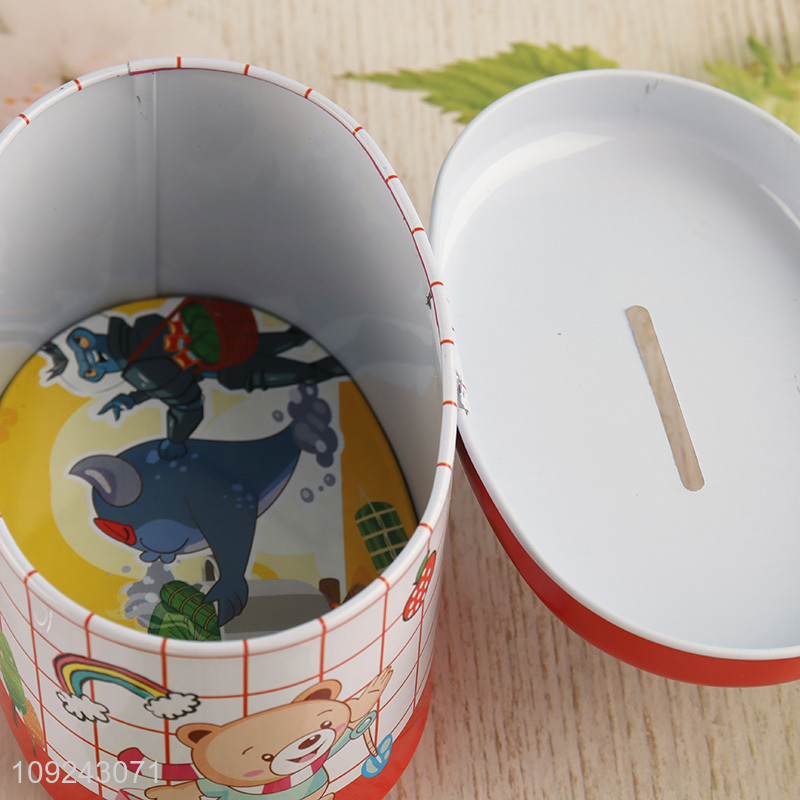 New Arrival Tin Piggy Bank Tin Money Box with Lock for Boys Girls