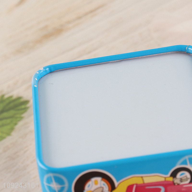 New Arrival Tin Money Box Metal Coin Saving Box Tin Piggy Bank