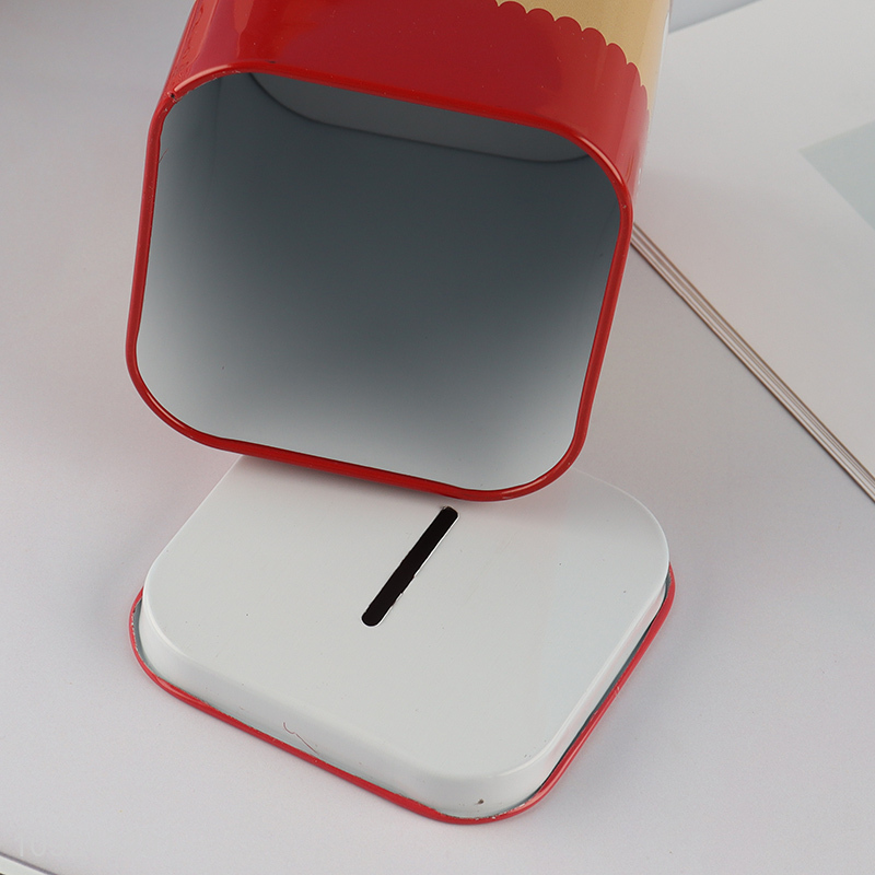 Factory Price Tin Piggy Bank Tin Money Box with Lock for Boys Girls