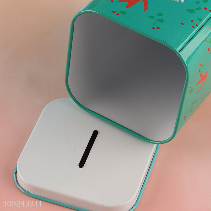 Factory Supply Tin Money Box Tin Coin Bank Tin Piggy Bank with Lock