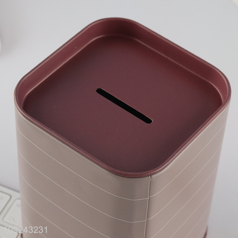 Online Wholesale Tin Money Box Metal Coin Saving Box Tin Piggy Bank