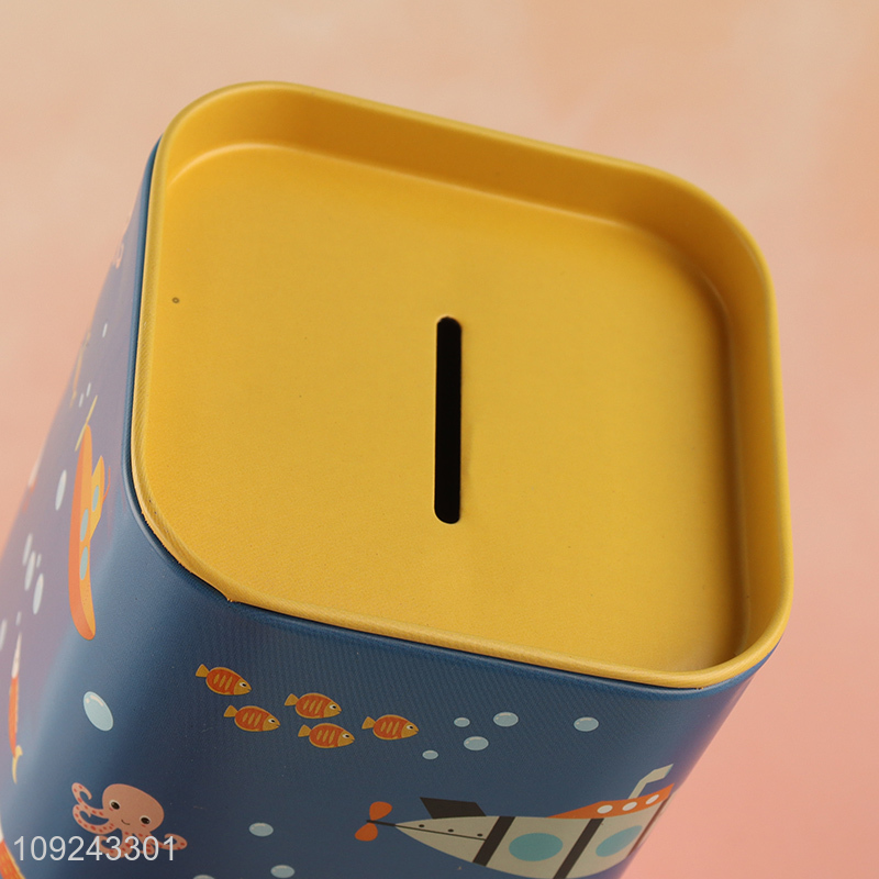 China Imports Tin Piggy Bank Tin Money Box Tin Coin Bank for Kids