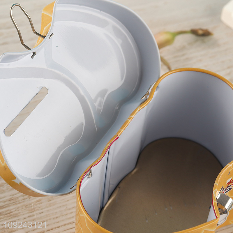 China Imports Tin Money Box Tin Coin Bank Tin Piggy Bank with Lock