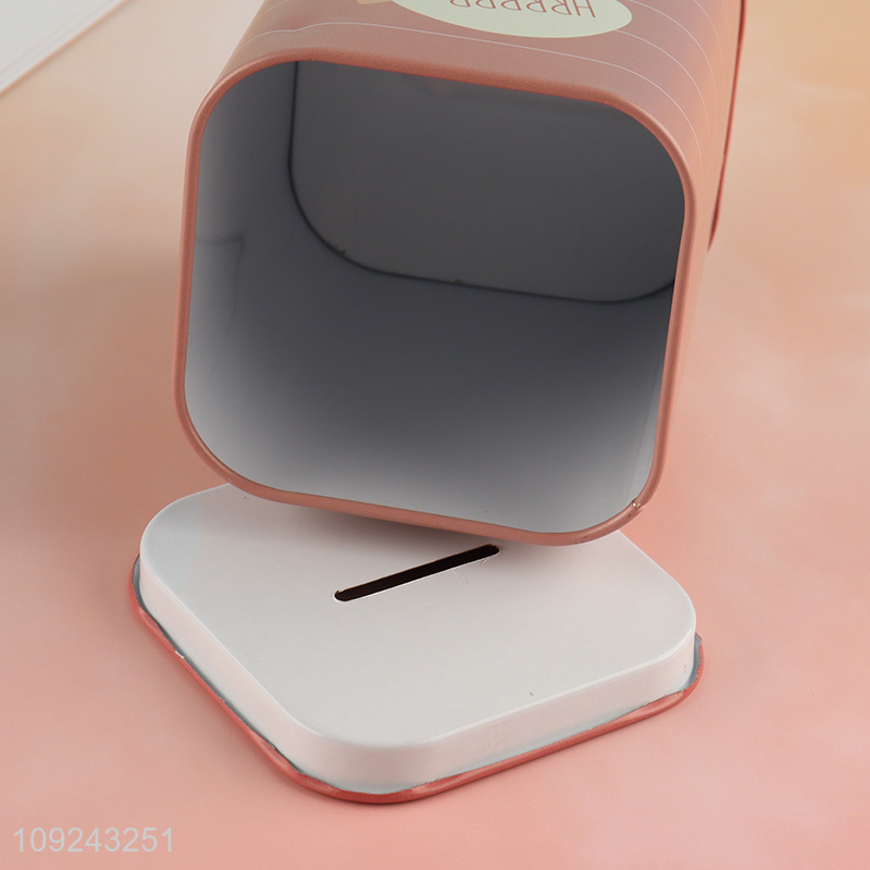 New Arrival Tin Money Box Tin Coin Bank Tin Piggy Bank with Lock