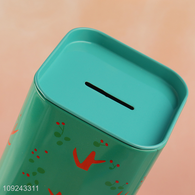 Factory Supply Tin Money Box Tin Coin Bank Tin Piggy Bank with Lock