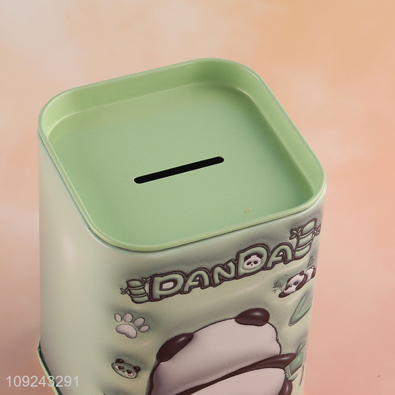 Factory Price Tin Money Box Metal Coin Saving Box Tin Piggy Bank