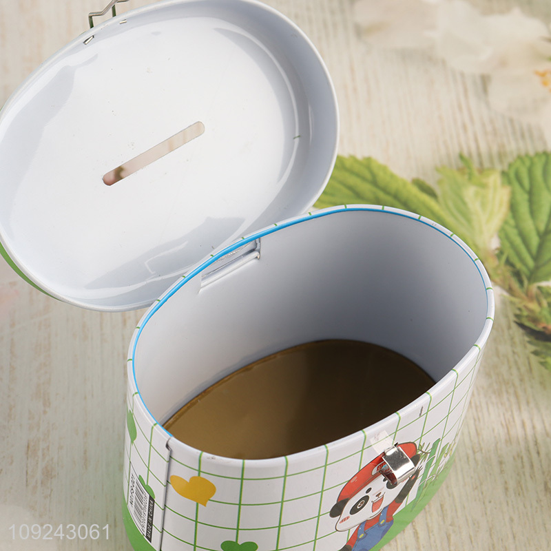 Good Quality Tin Money Box Tin Coin Bank Tin Piggy Bank with Lock